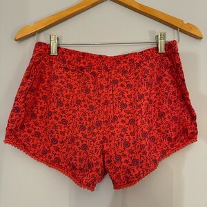 Tucker + Tate Girls Red Floral Print Shorts